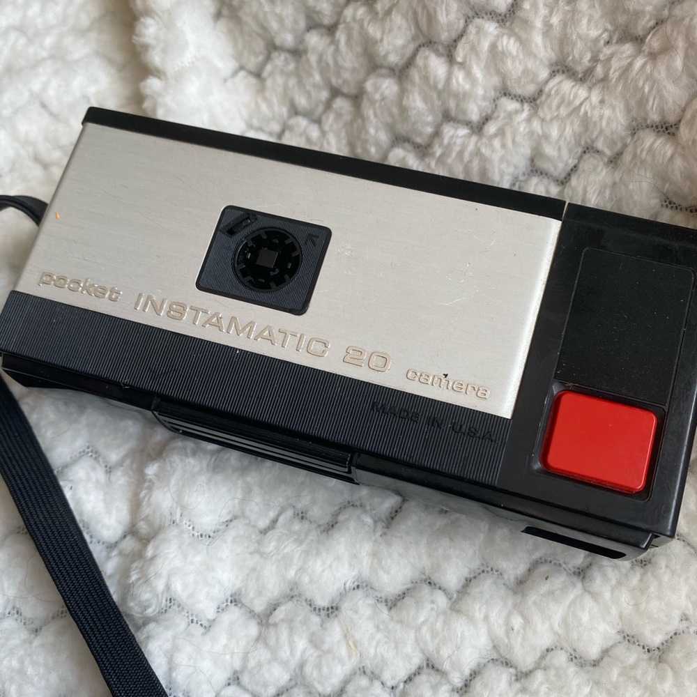 Kodak instamatic pocket camera vintage photograph collection decor parts